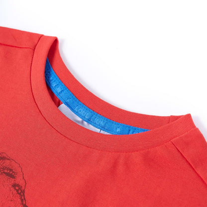 Kindershirt 128 rood Rood
