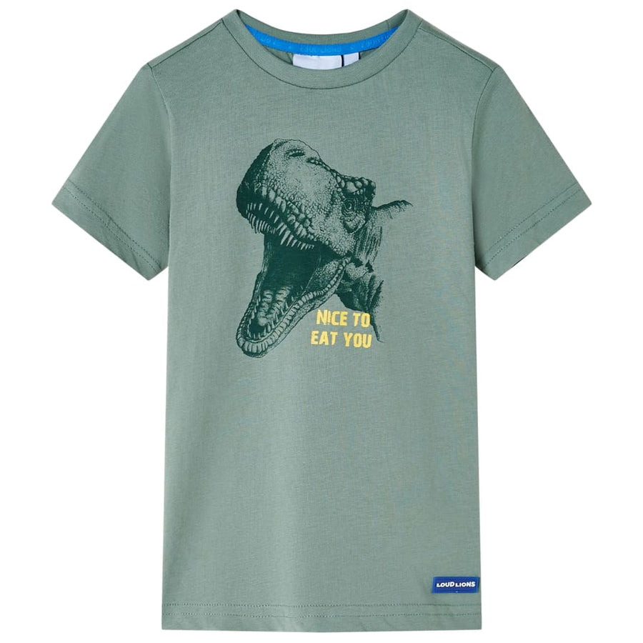 Kindershirt 104 kakikleurig Kaki 104