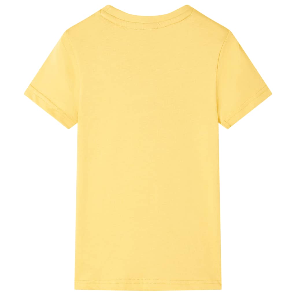 Kindershirt 104 lichtokerkleurig Oker