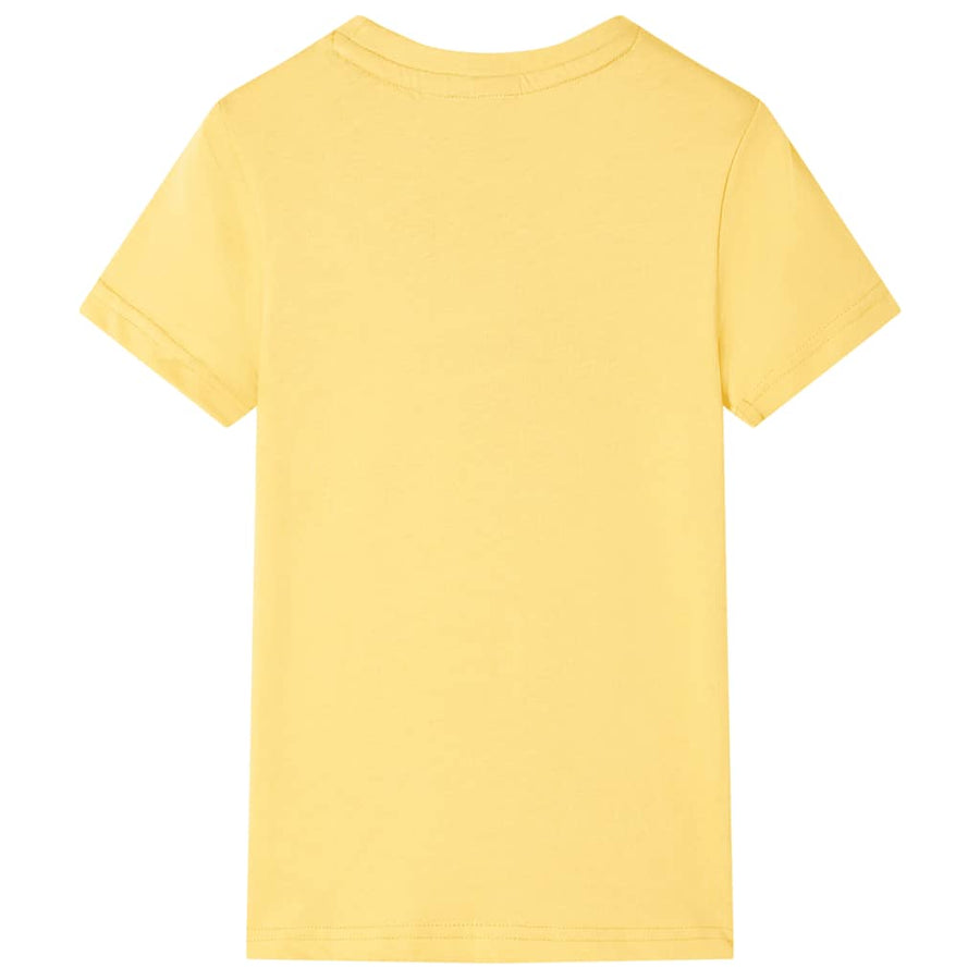 Kindershirt 104 lichtokerkleurig Oker