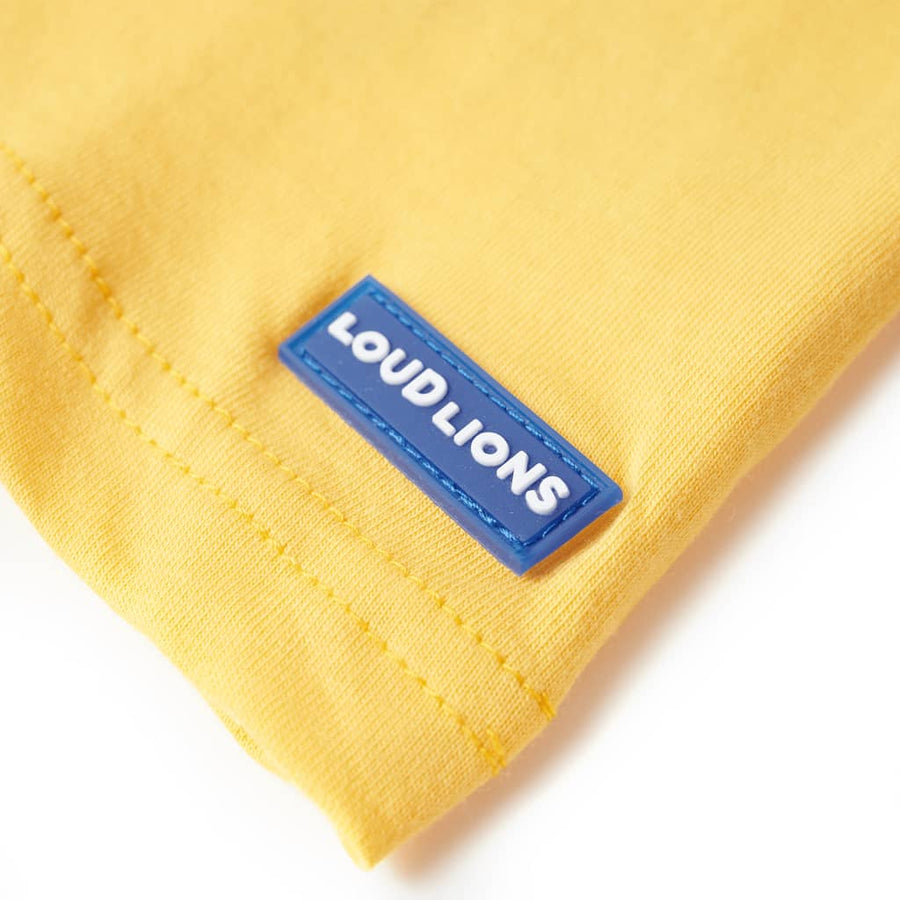 Kindershirt 104 lichtokerkleurig Oker