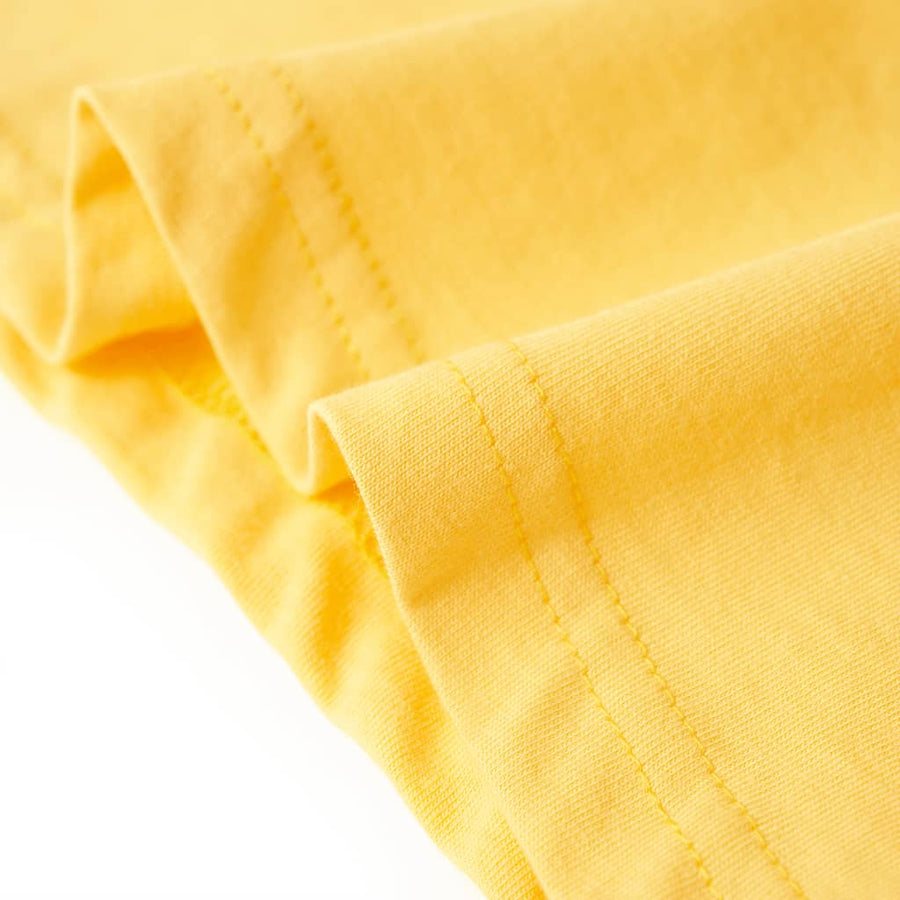 Kindershirt 104 lichtokerkleurig Oker
