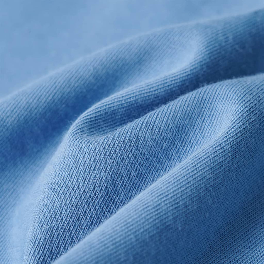 Kindershirt 104 middelblauw Blauw