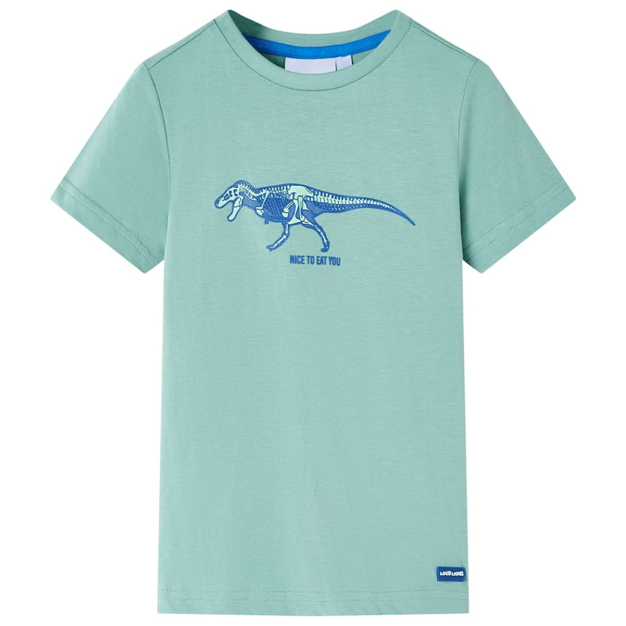 Kindershirt 116 lichtkakikleurig Kaki 116