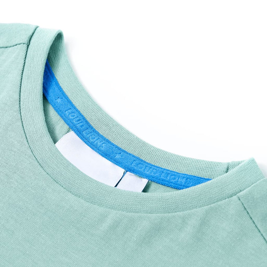 Kindershirt 128 lichtkakikleurig Kaki 128