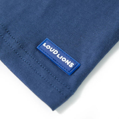 Kindershirt 116 donkerblauw Blauw