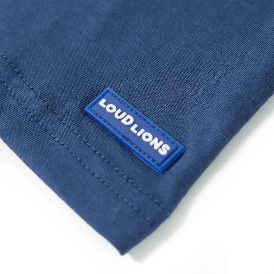 Kindershirt 116 donkerblauw Blauw