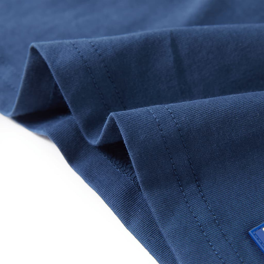 Kindershirt 116 donkerblauw Blauw