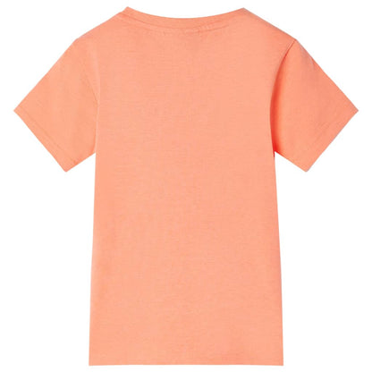 Kindershirt 128 neonoranje orange