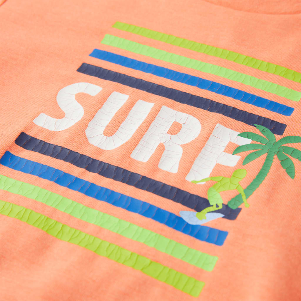 Kindershirt 128 neonoranje orange