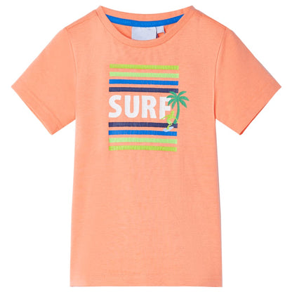 Kindershirt 140 neonoranje orange