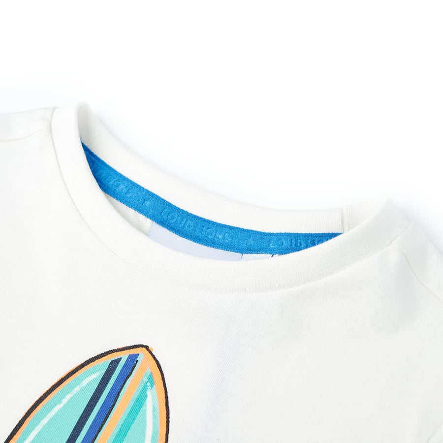 Kindershirt met korte mouwen 116 ecru Ecru