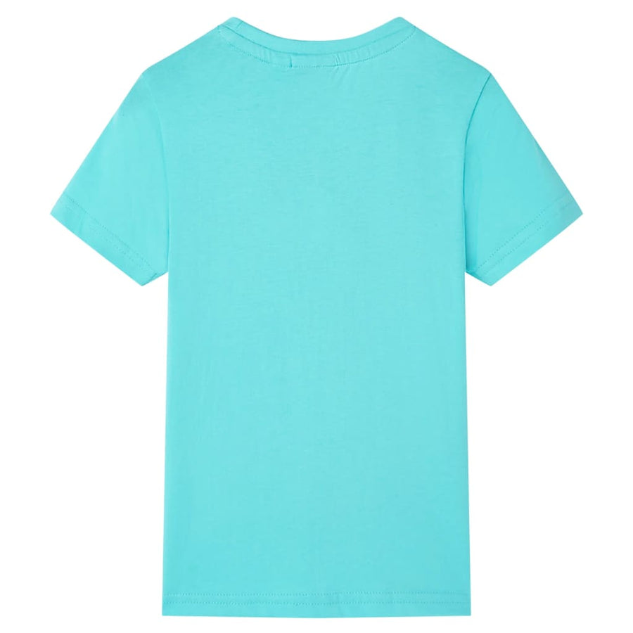 Kindershirt met korte mouwen 116 zeeblauw Aqua 116