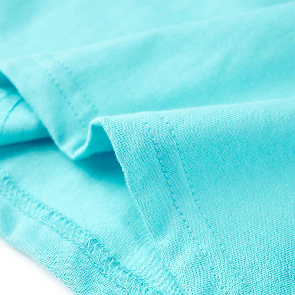 Kindershirt met korte mouwen 116 zeeblauw Aqua 116