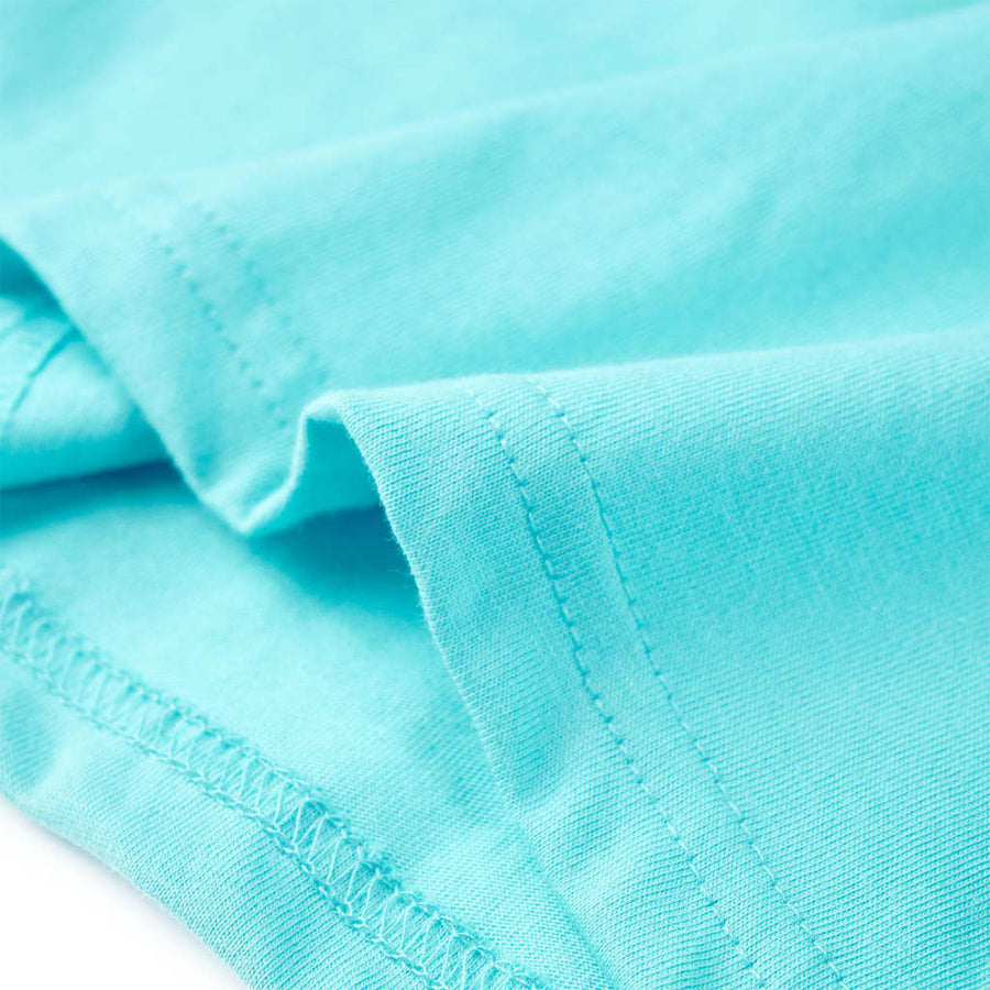 Kindershirt met korte mouwen 116 zeeblauw Aqua 116