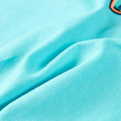 Kindershirt met korte mouwen 116 zeeblauw Aqua 116
