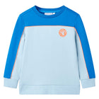 Kids' jumper 104 bright blue and light blue
