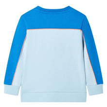 Kindertrui 116 felblauw en lichtblauw