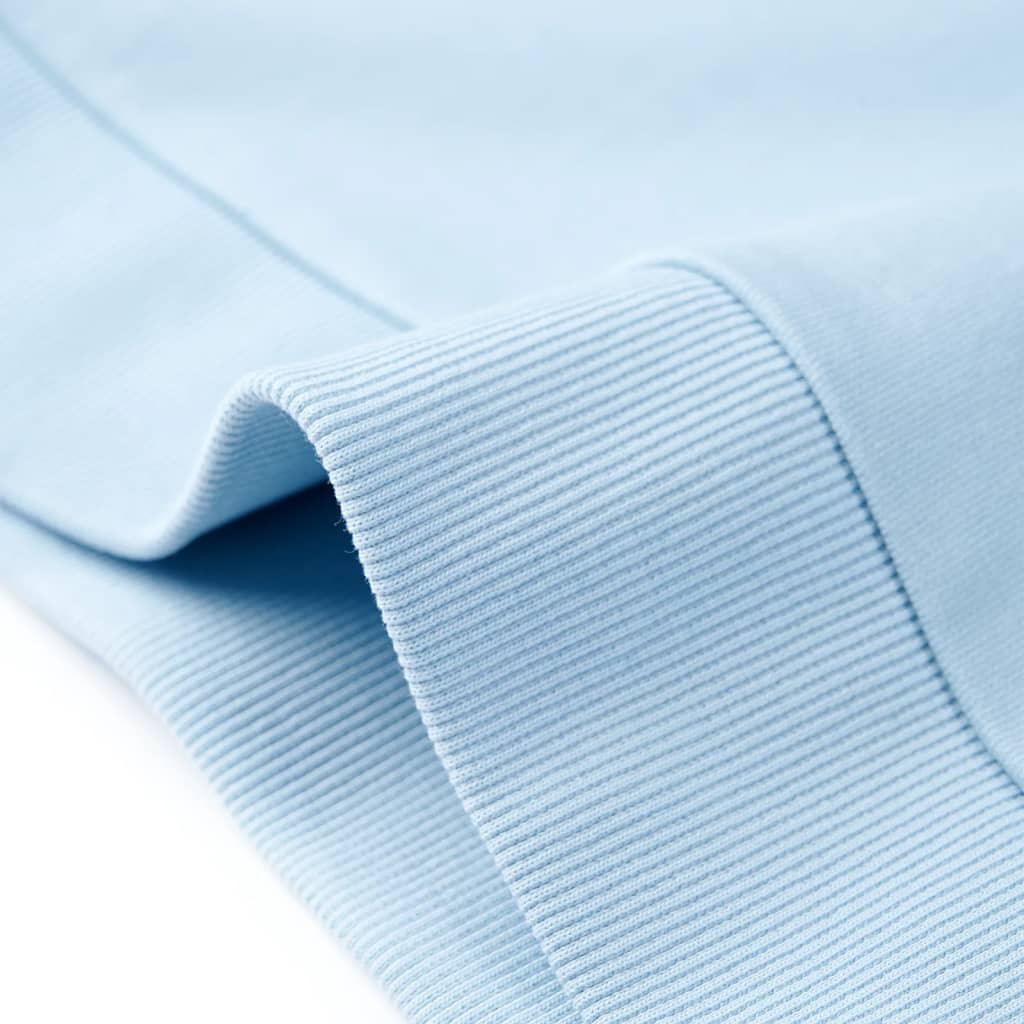 Kindertrui 128 felblauw en lichtblauw