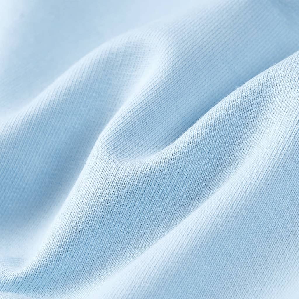Kindertrui 140 felblauw en lichtblauw 140