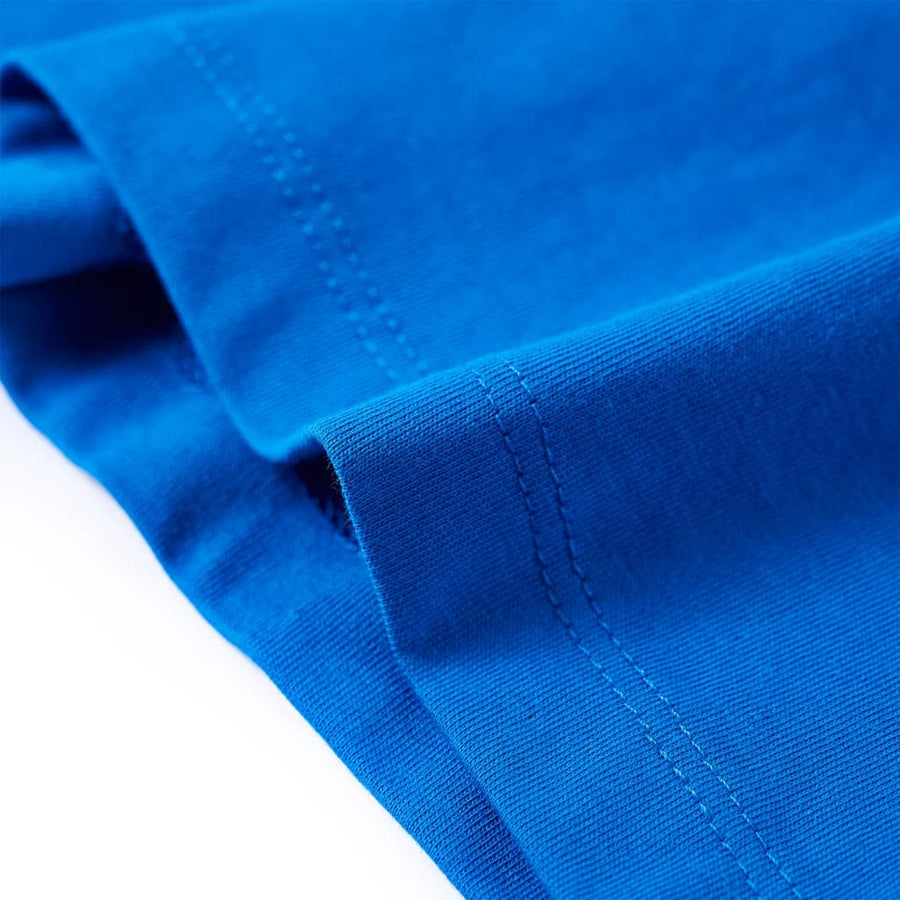 Kindershirt 128 felblauw