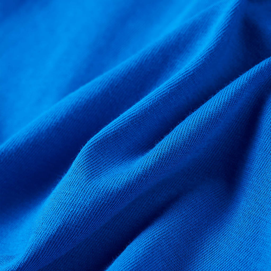 Kindershirt 128 felblauw