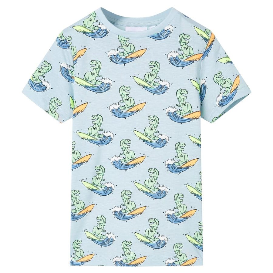 Kinderpyjama met korte mouwen 104 lichtblauw 104