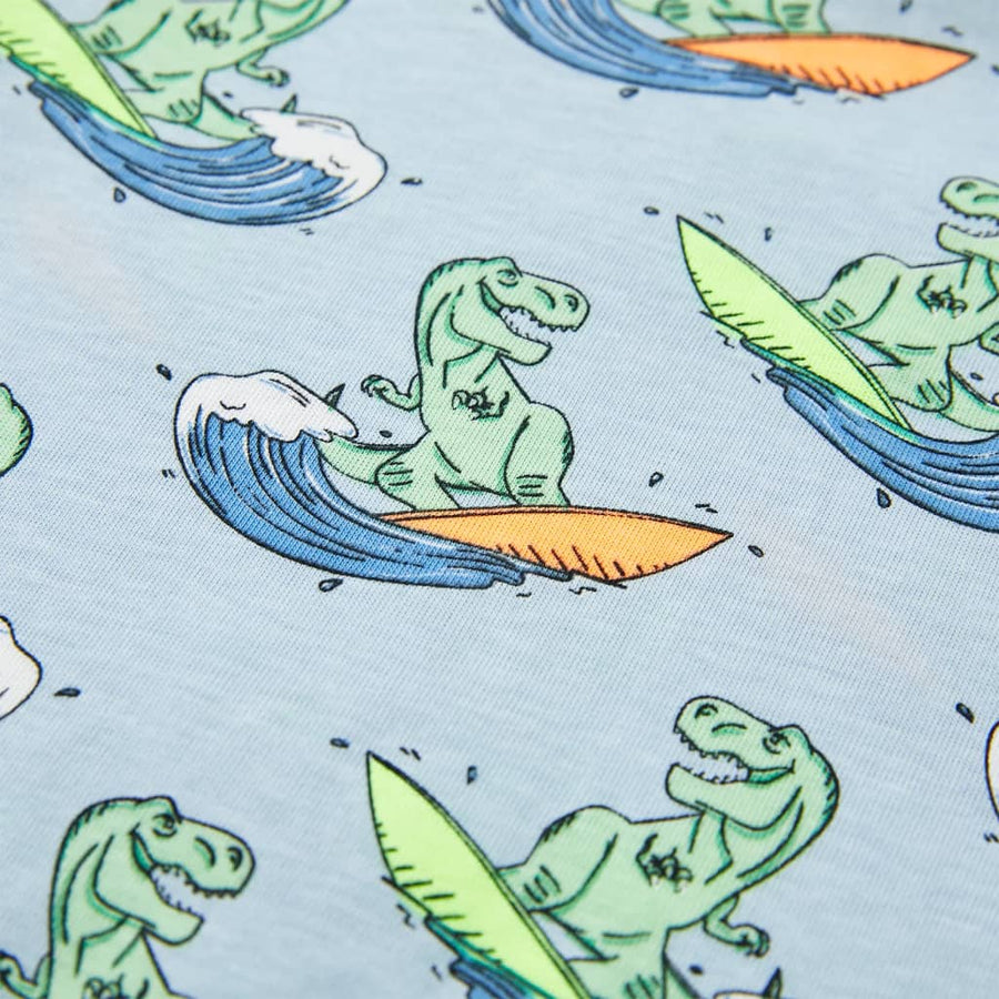 Kinderpyjama met korte mouwen 104 lichtblauw 104