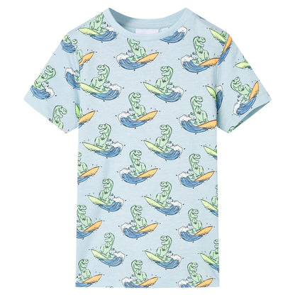 Kinderpyjama met korte mouwen 116 lichtblauw 116