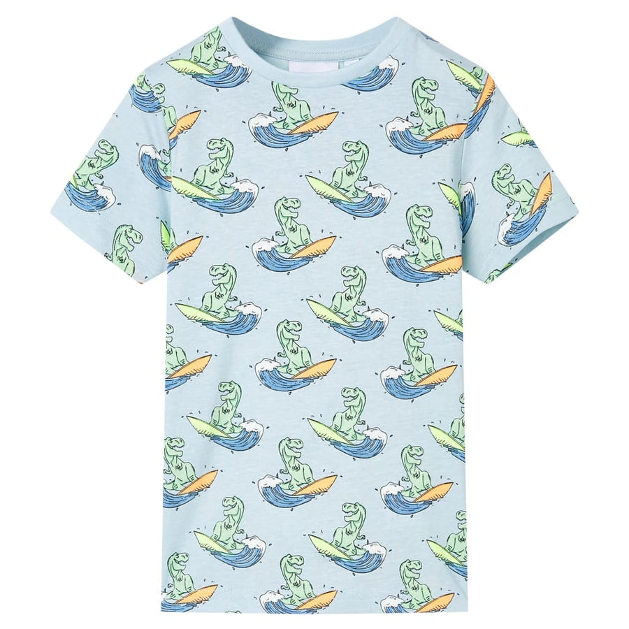 Kinderpyjama met korte mouwen 116 lichtblauw 116