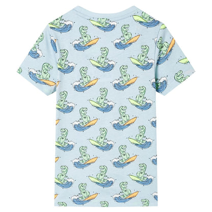 Kinderpyjama met korte mouwen 116 lichtblauw 116