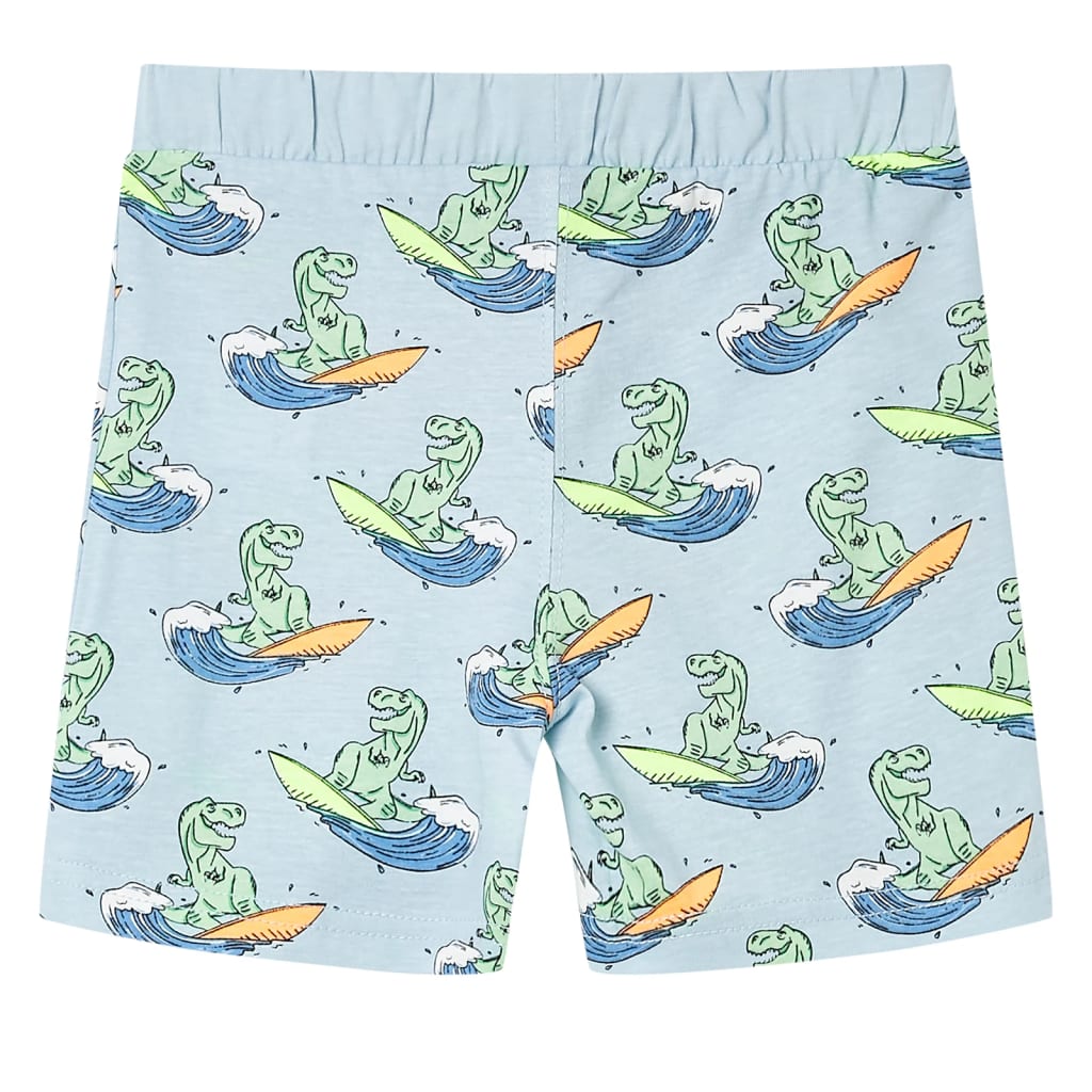 Kinderpyjama met korte mouwen 116 lichtblauw 116