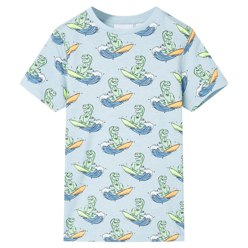 Kinderpyjama met korte mouwen 128 lichtblauw 128