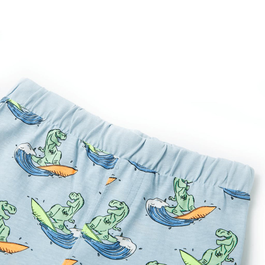 Kinderpyjama met korte mouwen 128 lichtblauw 128