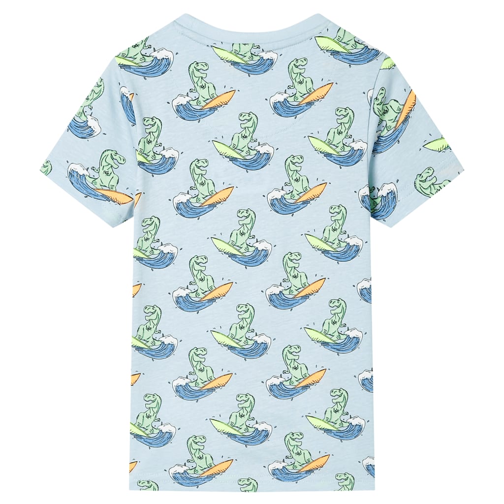 Kinderpyjama met korte mouwen 128 lichtblauw 128