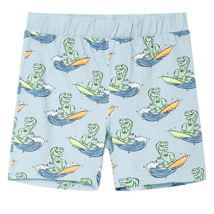 Kinderpyjama met korte mouwen 128 lichtblauw 128