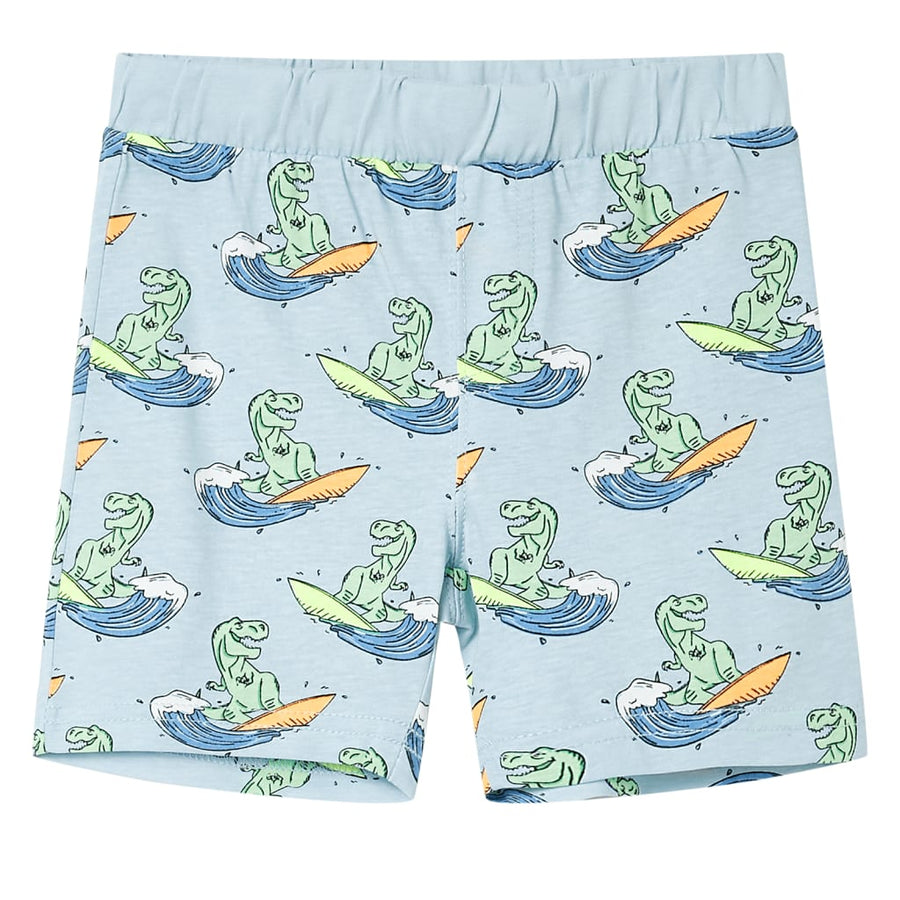 Kinderpyjama met korte mouwen 128 lichtblauw 128