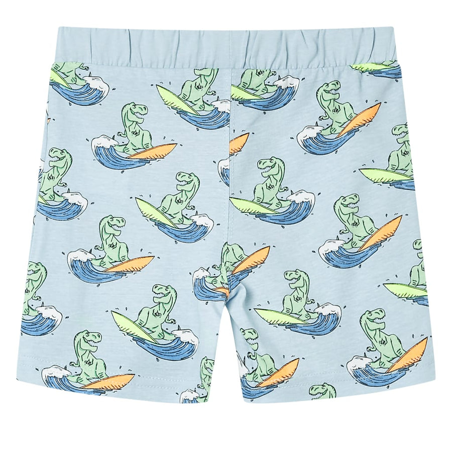 Kinderpyjama met korte mouwen 128 lichtblauw 128