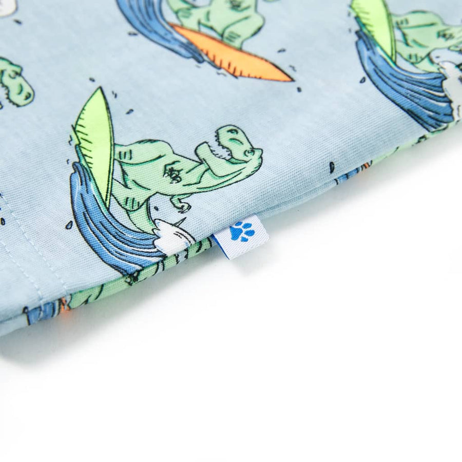 Kinderpyjama met korte mouwen 128 lichtblauw 128