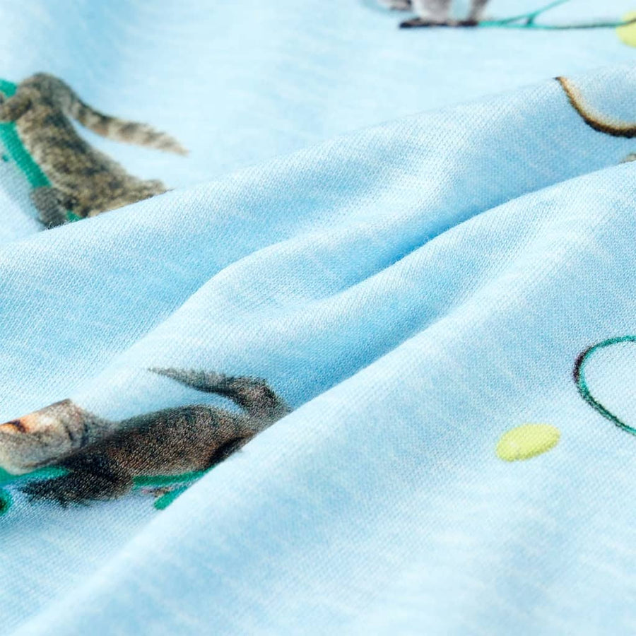 Kindershirt Gemêleerd Lichtblauw 116