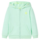 Children's hooded zippered vest 92 bright green