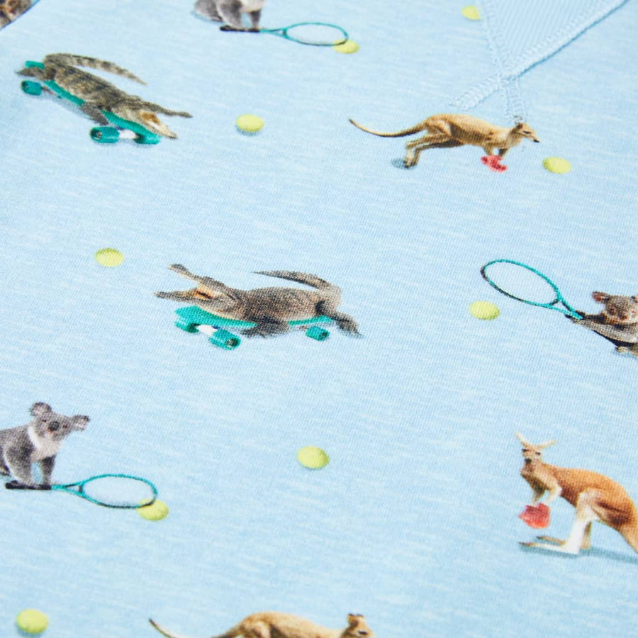 Kindertrui 104 gemêleerd lichtblauw