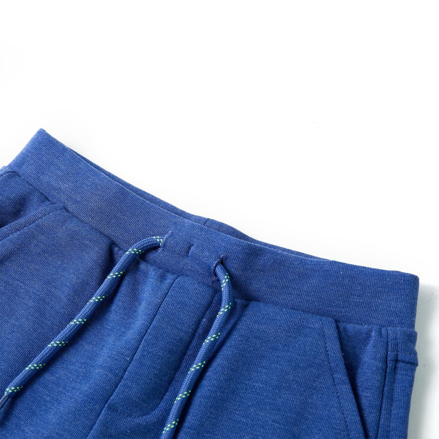 Kindershorts met trekkoord 116 gemêleerd blauw Blauw 116