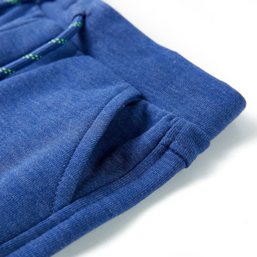 Kindershorts met trekkoord 116 gemêleerd blauw Blauw 116