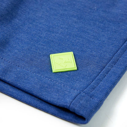 Kindershorts met trekkoord 116 gemêleerd blauw Blauw 116