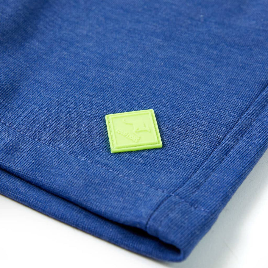 Kindershorts met trekkoord 116 gemêleerd blauw Blauw 116
