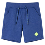 Kindershorts 128 gemêleerd blauw
