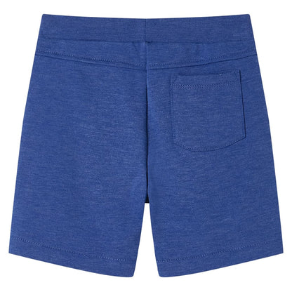 Kindershorts met trekkoord 128 gemêleerd blauw Blauw 128