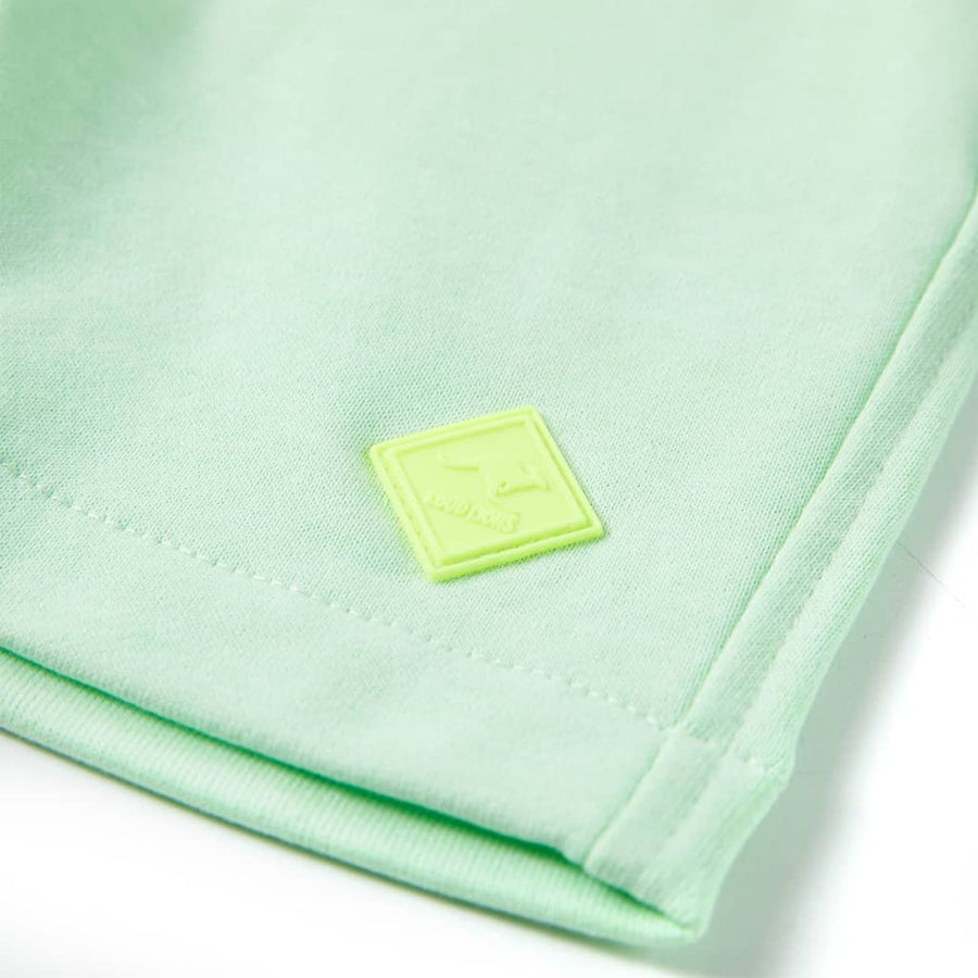 Kindershorts met trekkoord 128 felgroen Groen 128