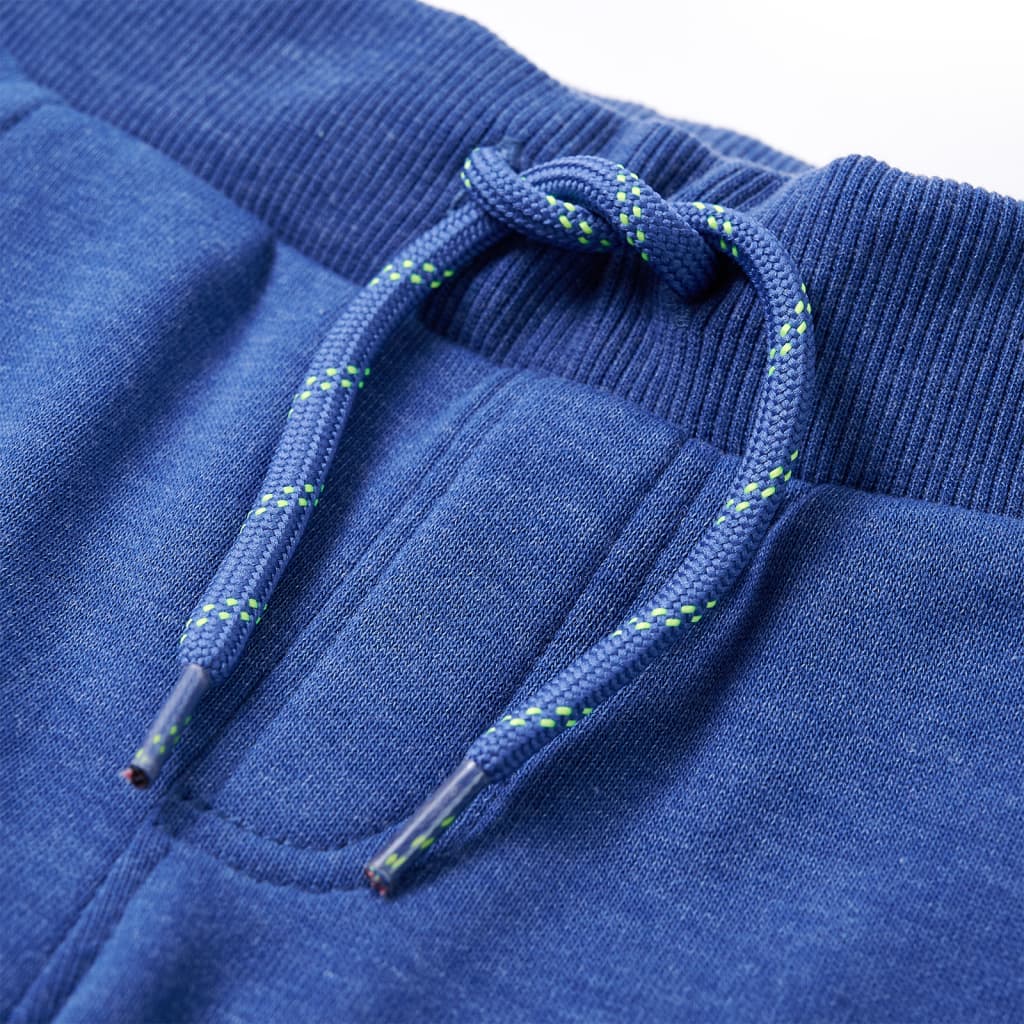 Kinderjoggingbroek 104 gemêleerd blauw Blauw
